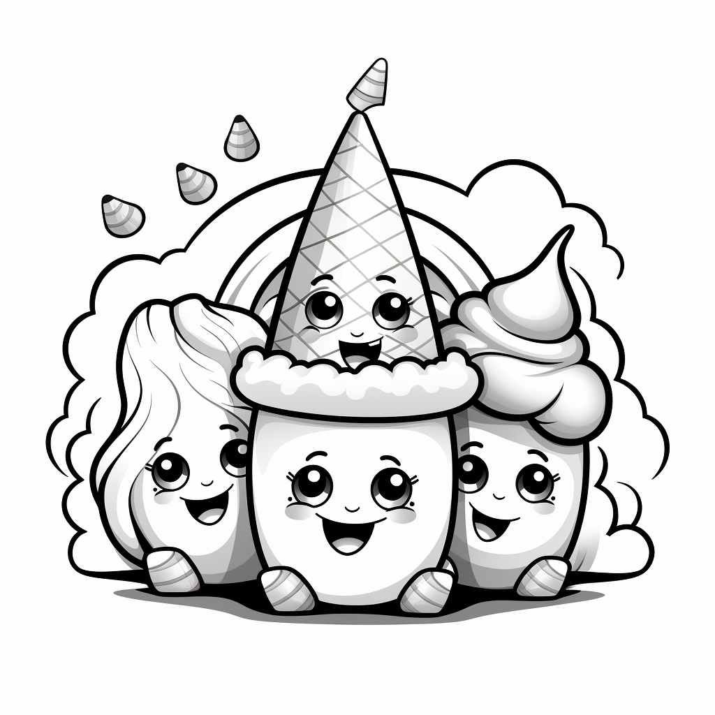 Candy corn coloring pages
