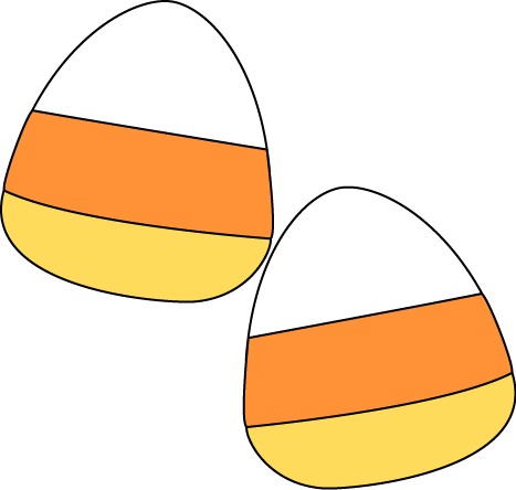 Candy corn pieces clip art