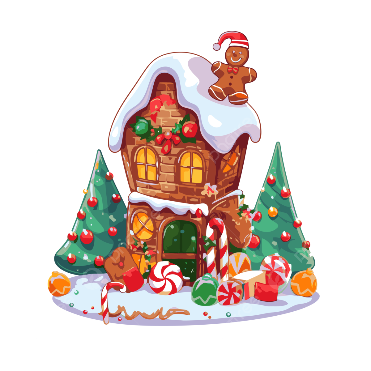 Cartoon candy house png transparent images free download vector files