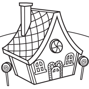 House coloring pages printable for free download