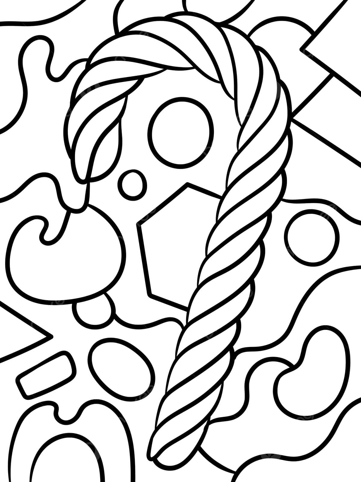 Coloring page for kids sweet candy cane treats vector candy drawing ring drawing kid drawing png and vector with transparent background for free download