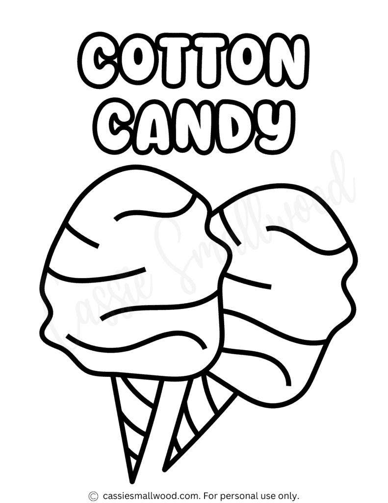 The cutest candy coloring pages