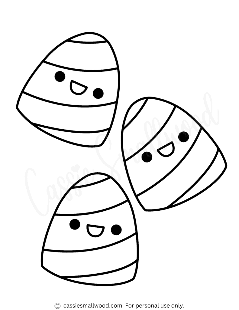 The cutest candy coloring pages