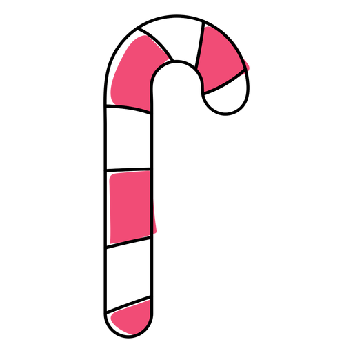 Candy cane flat png svg design for t