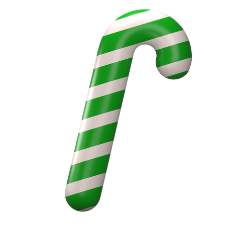 Candy cane d illustration download in png obj or blend format