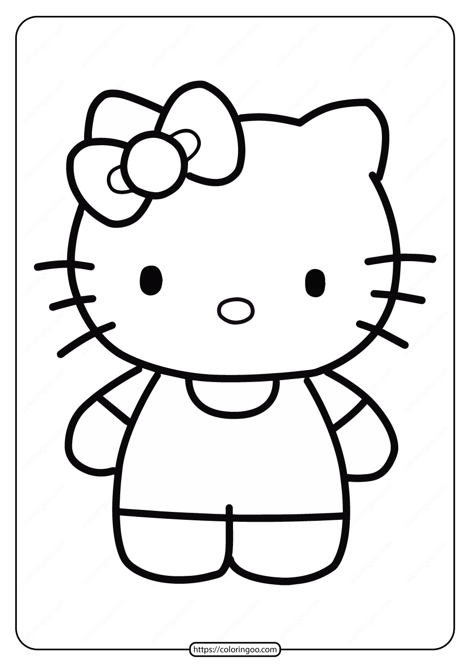 Free printable hello kitty coloring pages hello kitty colouring pages hello kitty coloring kitty coloring