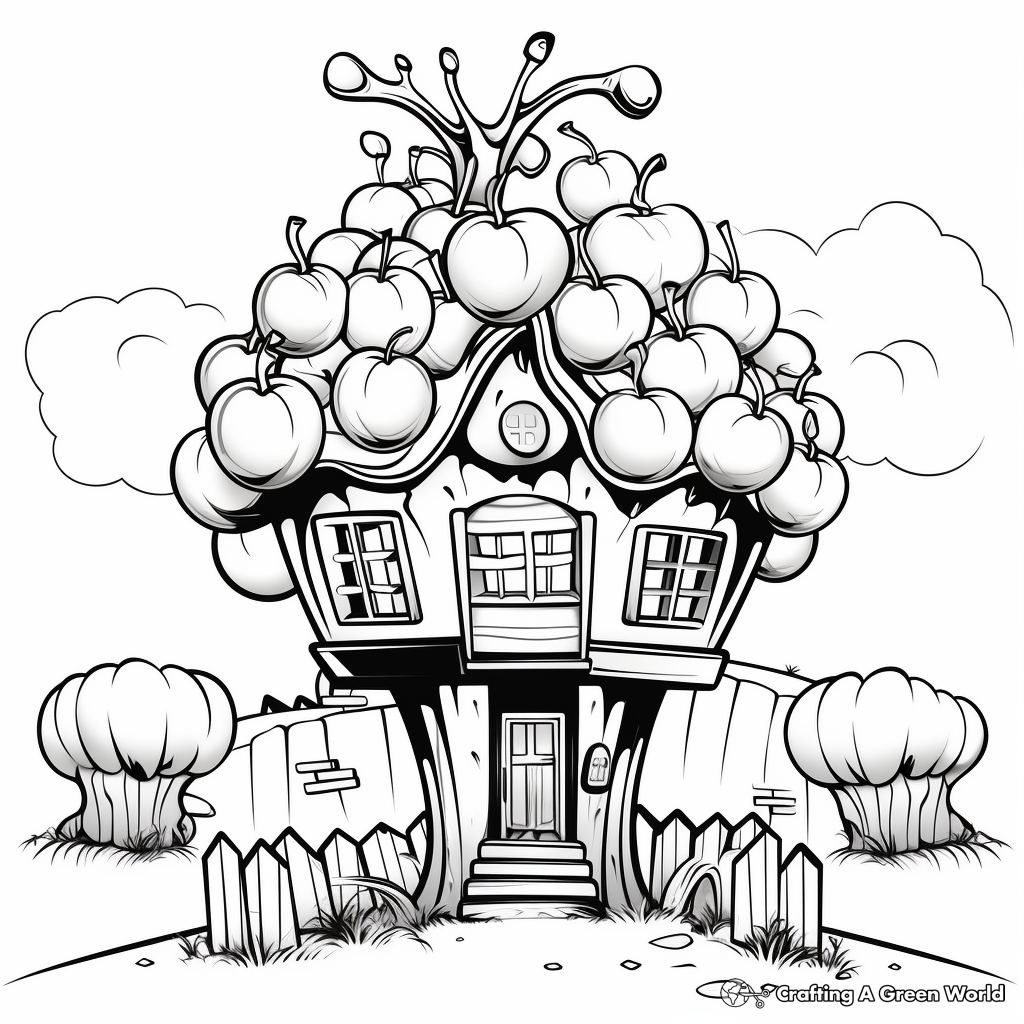 Candy shop coloring pages