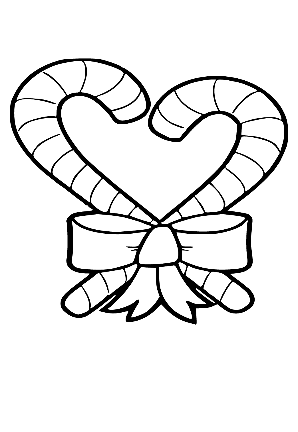 Free printable candy cane love coloring page sheet and picture for adults and kids girls and boys