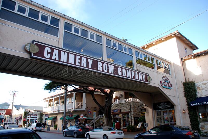 Monterey cannery row stock photos