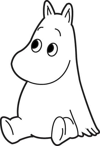 Moomin looks so adorable here mãlarbok enkla ritningar saker att rita