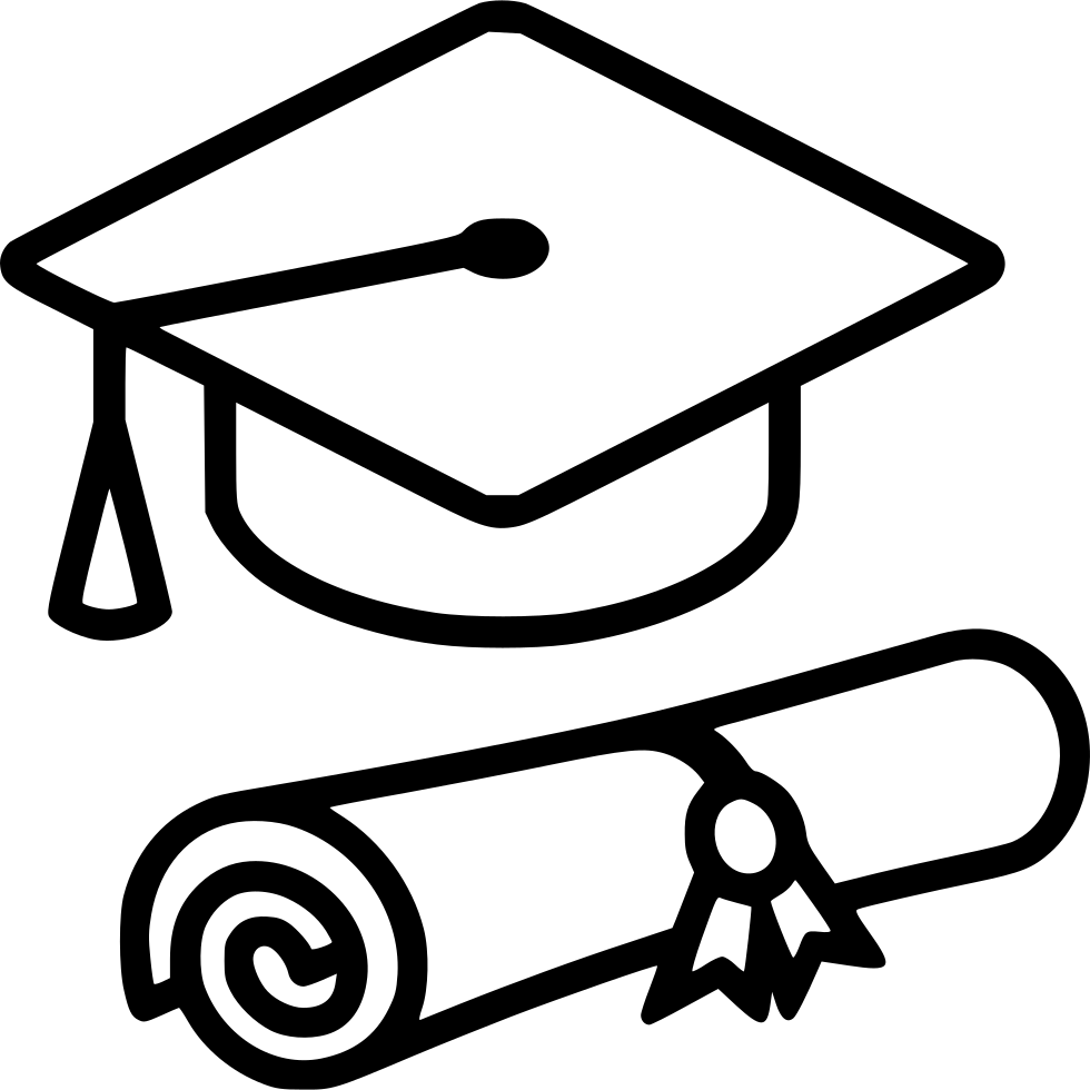 Open full size grad cap png doodle