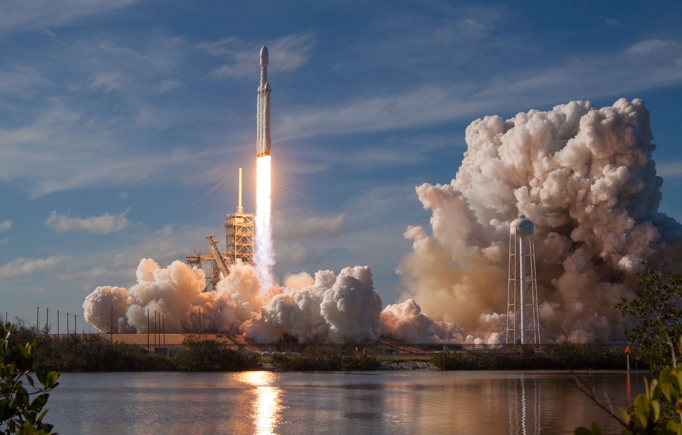 Wallpaper usa rocket start spacex cape canaveral falcon heavy images for desktop section ðºðñððñ