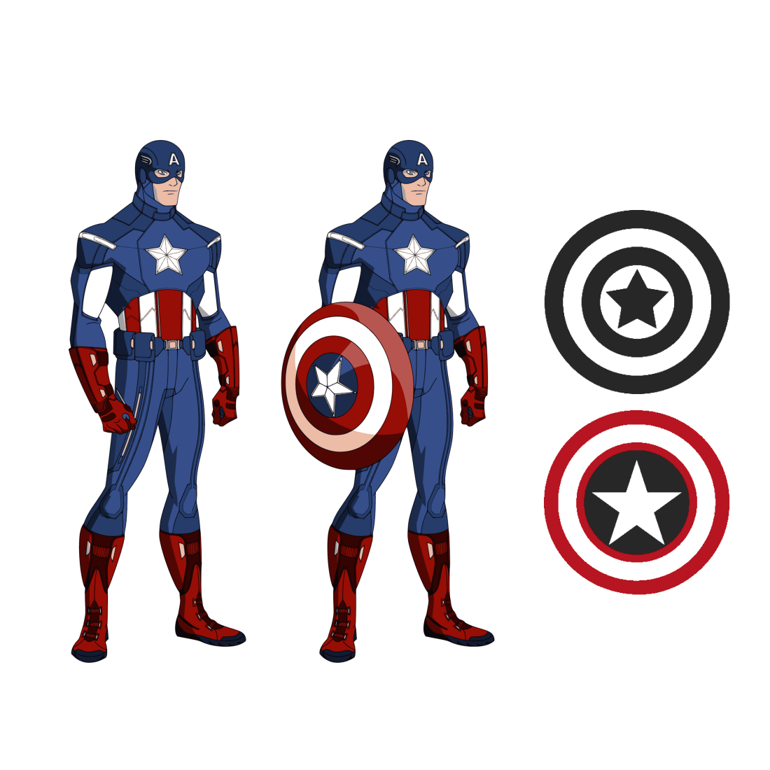 Captain america svg files bundle â