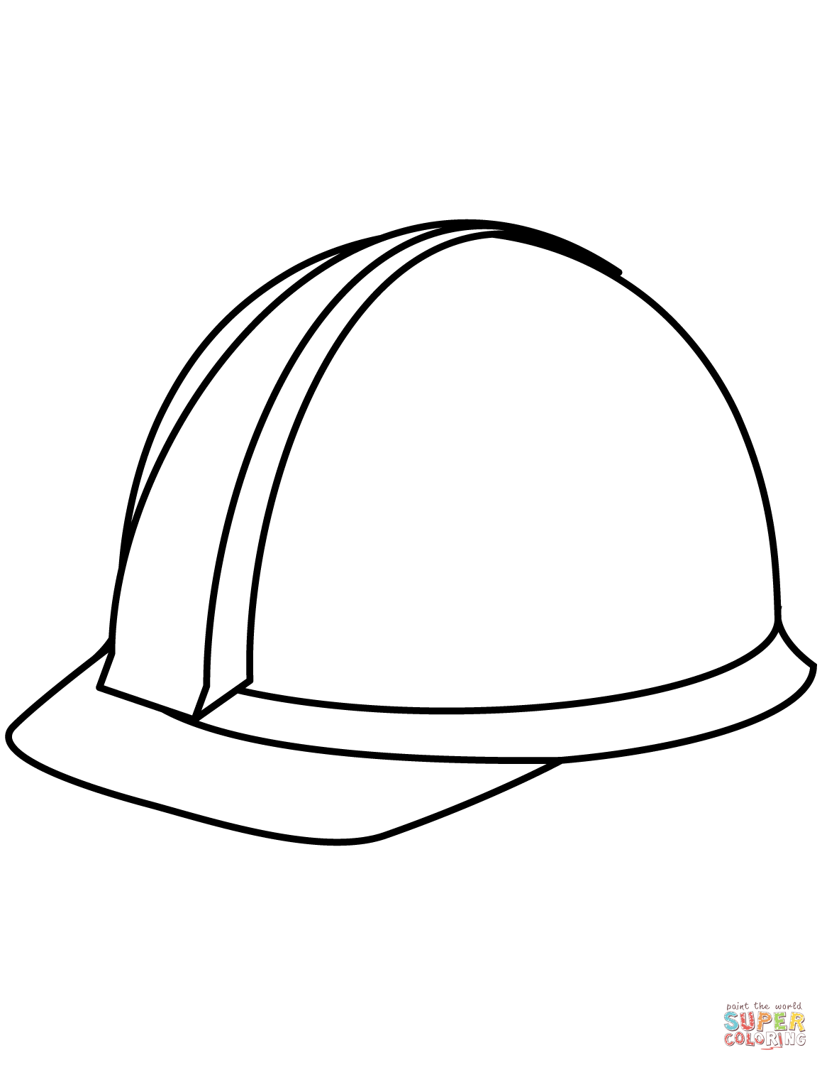 Hard hat coloring page free printable coloring pages construction hat construction vehicles crafts construction for kids