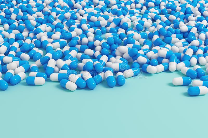 Blue capsule wallpaper stock illustration illustration of health