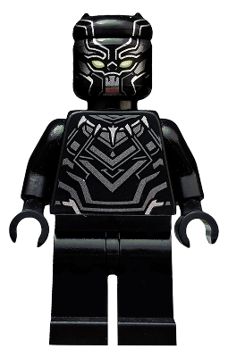 Lego minifigures super heroes black panther