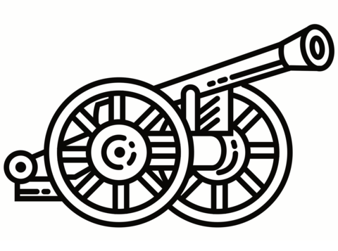 Civil war cannon coloring page free printable coloring pages