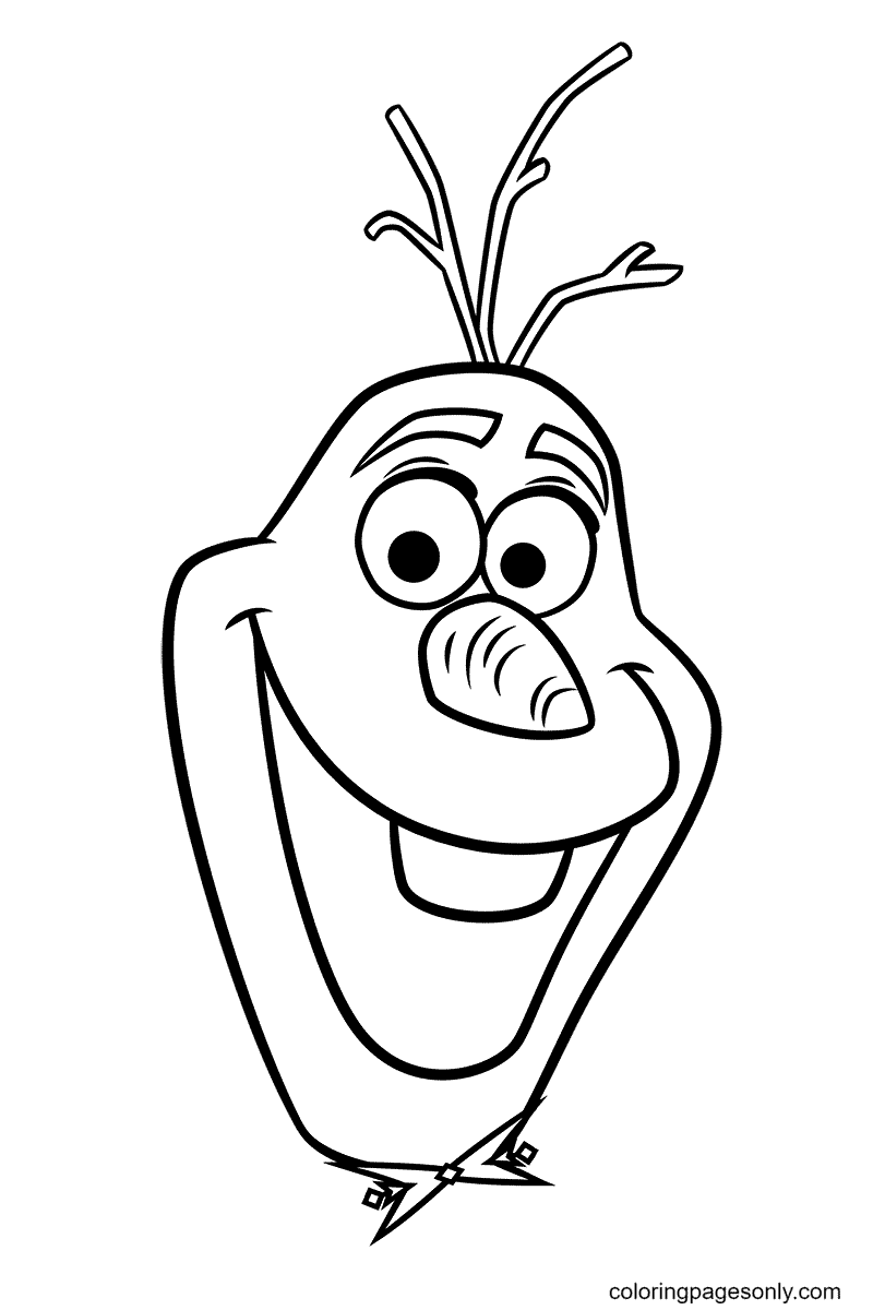 Olaf coloring pages printable for free download