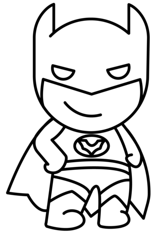 Chibi batman coloring page free printable coloring pages