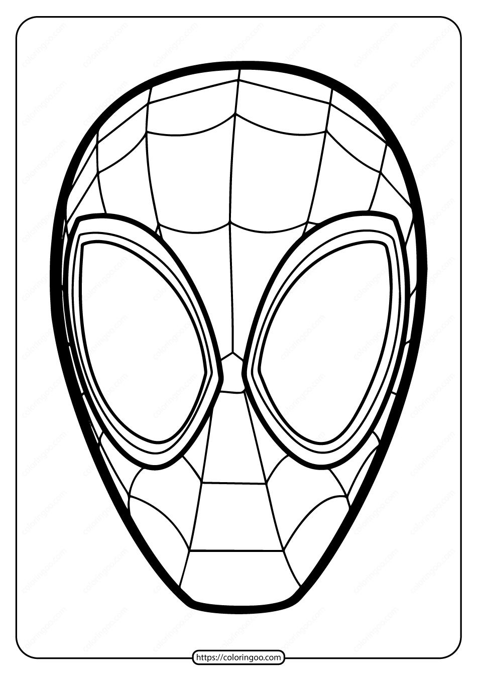 Free printable spiderman mask pdf coloring page spiderman coloring pj masks coloring pages spiderman mask