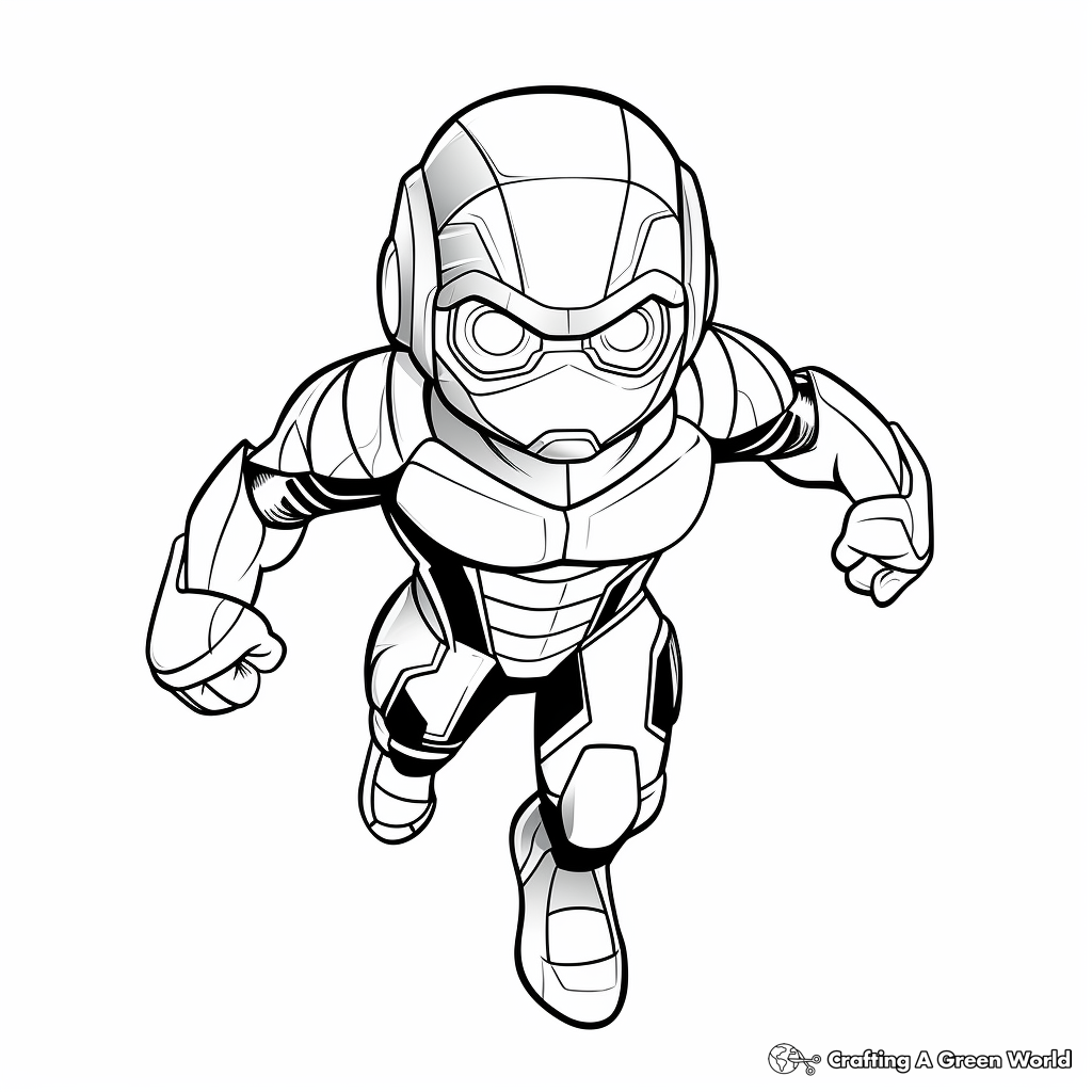 Superhero coloring pages