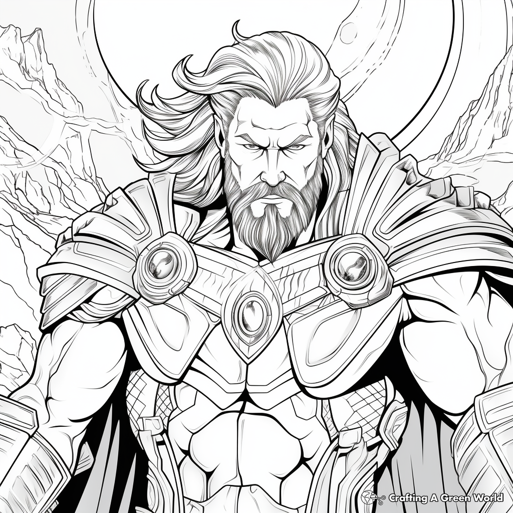 Superhero coloring pages