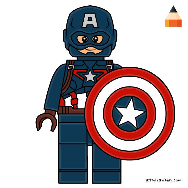 How to draw how to draw lego captain america