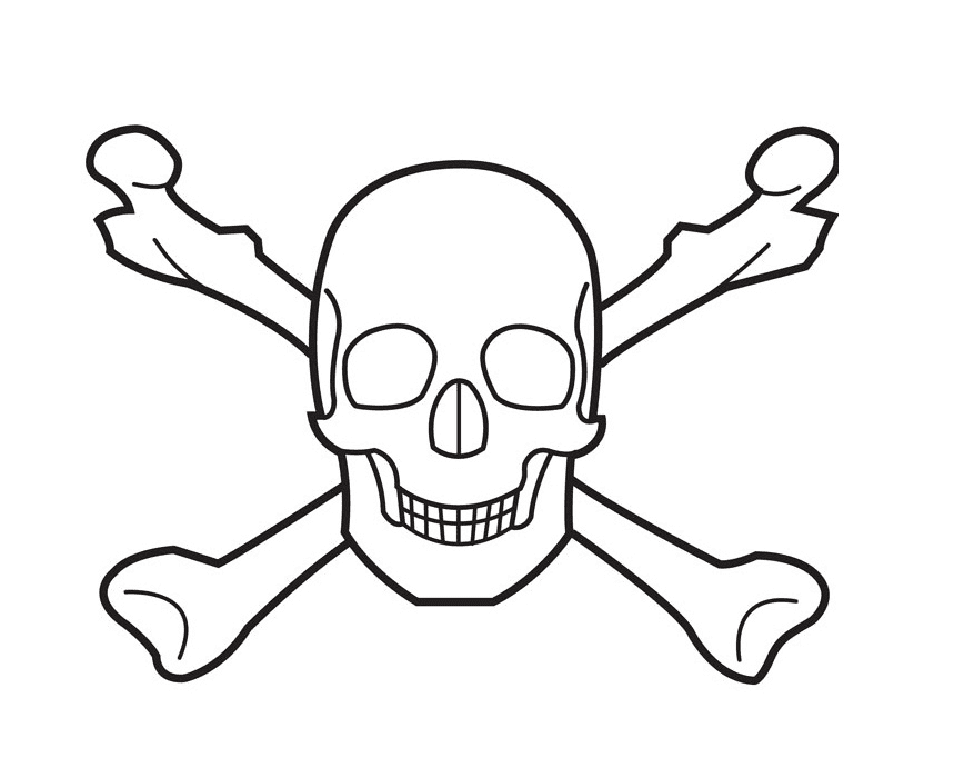 Skull coloring pages printable for free download