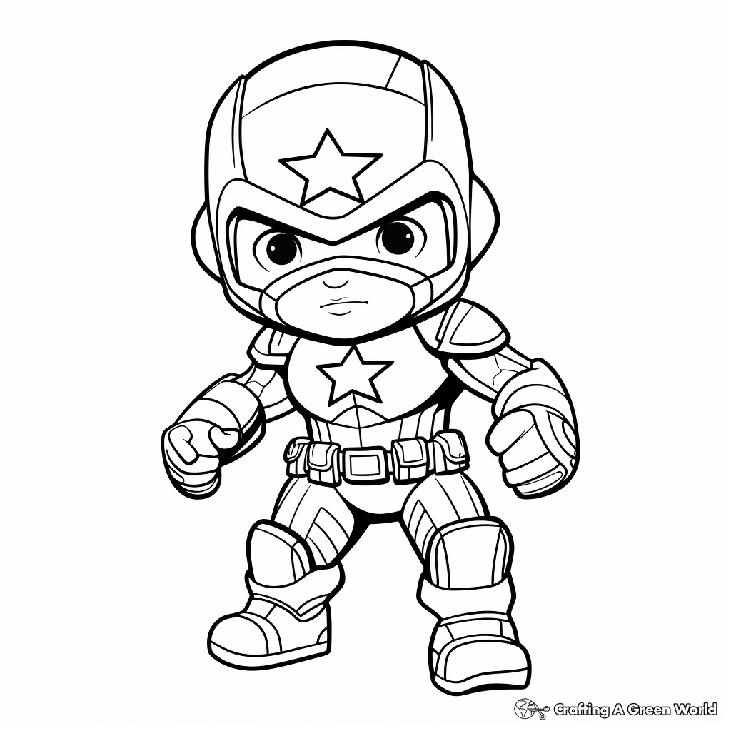 Superhero coloring pages