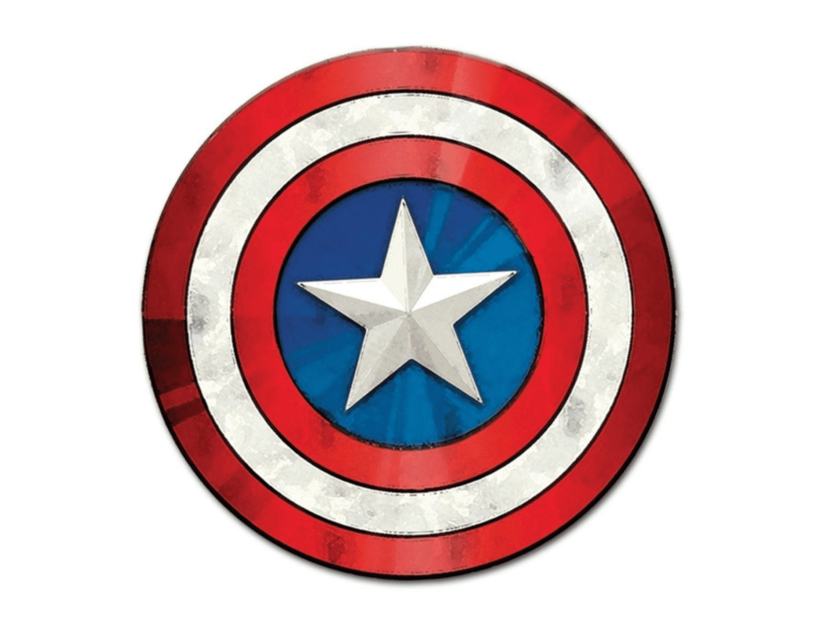 Captain american symbol edible cake topper