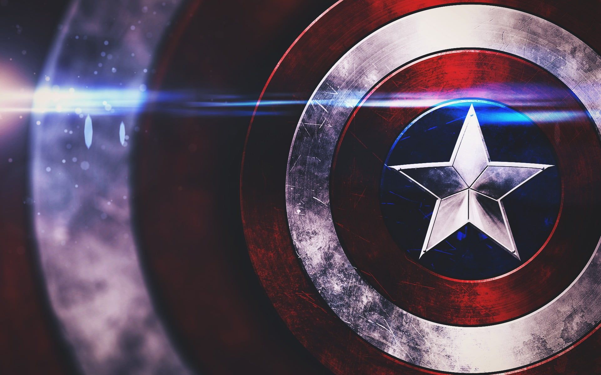 Capta marvel movie poster capta america shields optical flares stars â capta america shield wallpaper capta america wallpaper superhero wallpaper