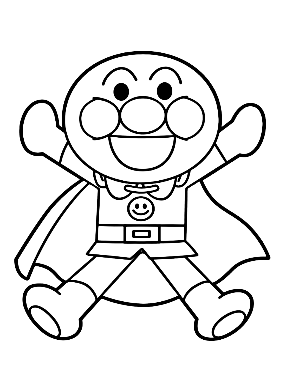Anpanman coloring pages printable for free download