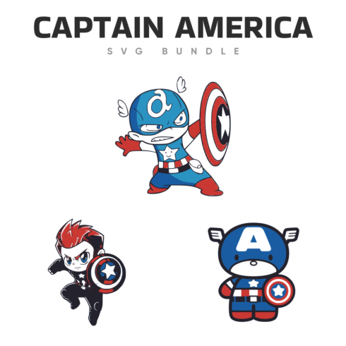 Captain america svg files bundle â