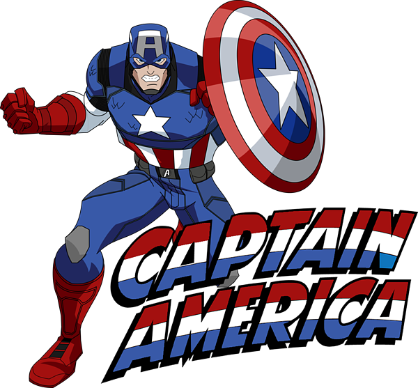 Captain america vintage sticker by john barack