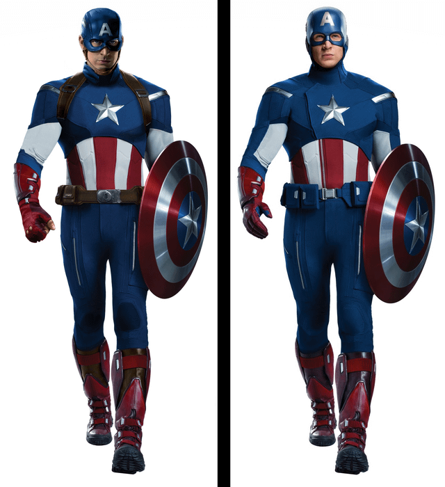 Captain americas avengers suit my version never was keen of it so i tried modernizing some elements helmet and neck white arms different glovesbelt straps symmetrical chest i still had in mind