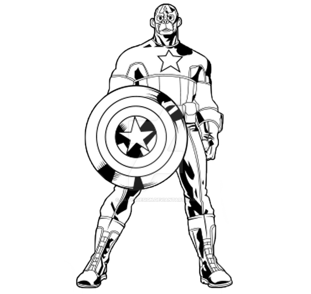 Outline captain america monkey by davygdesign on