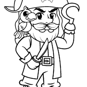 Pirate coloring pages printable for free download