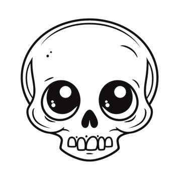 Skull cartoon coloring book png transparent images free download vector files