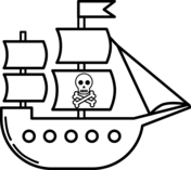 Pirate ship coloring page free printable coloring pages