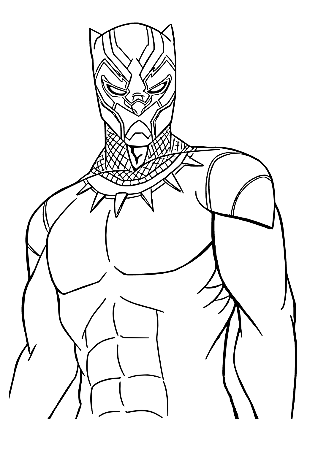 Free printable black panther hero coloring page sheet and picture for adults and kids girls and boys