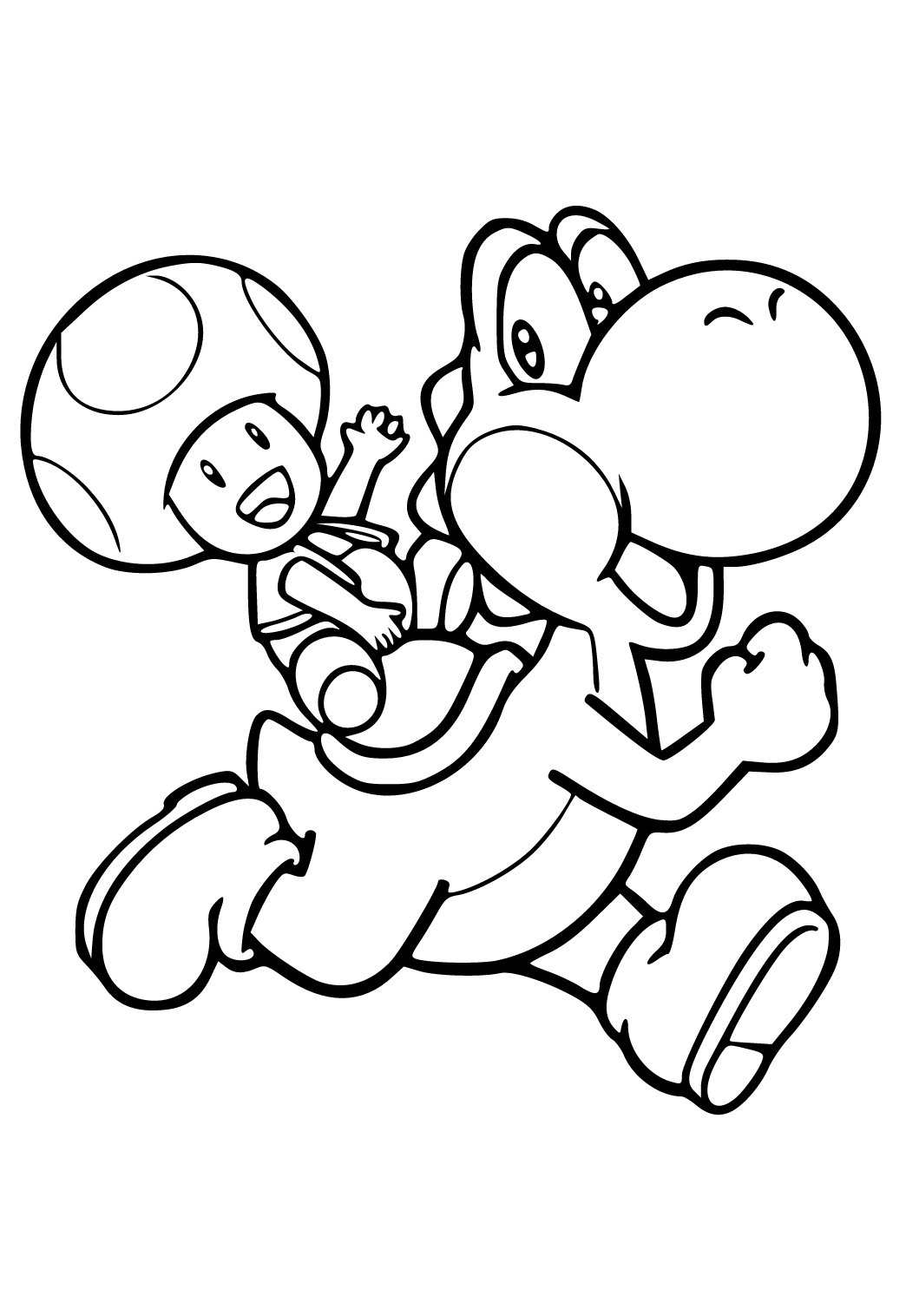 Free printable super mario run coloring page sheet and picture for adults and kids girls and boys