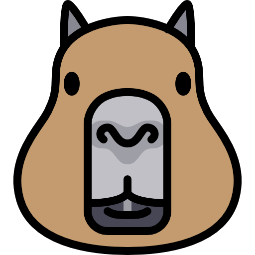 Capybara special lineal color icon