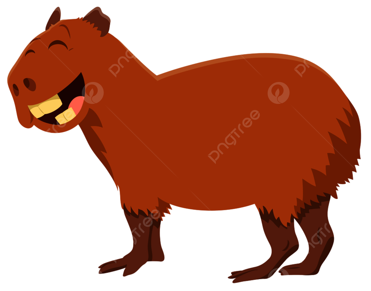 Capybara vector art png images free download on