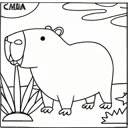 Capybara coloring page â free easy capybara drawings to print paint â pets academic