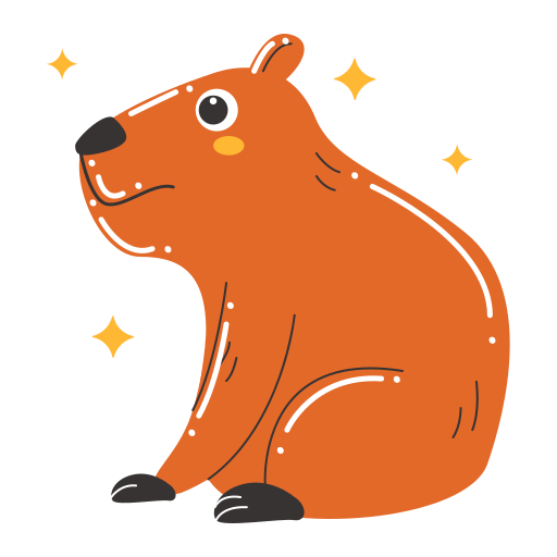 Capybara stickers