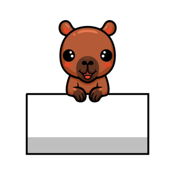 Capybara vector art png images free download on