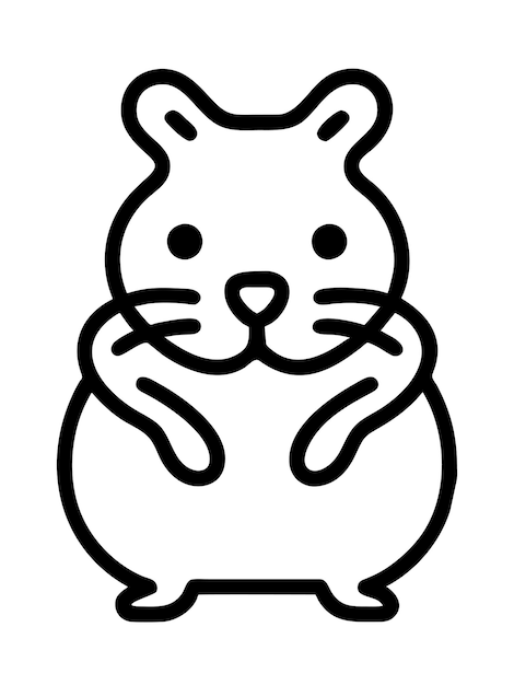 Page hamster outline images