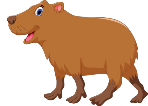 Capybara vector art png images free download on