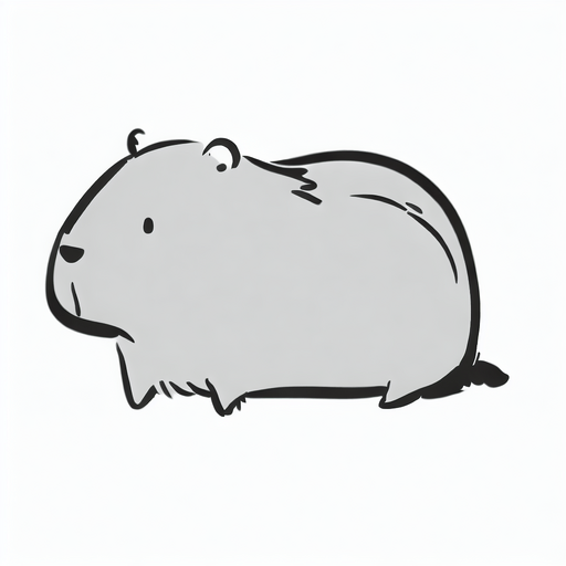 Capybara drawing ideas and easy step