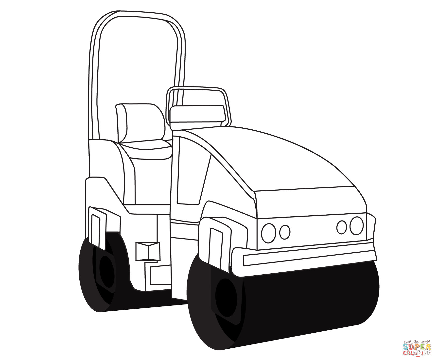 Pactor roller coloring page free printable coloring pages